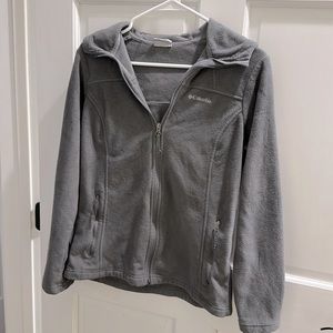 Columbia women’s hooded fleece full zip jacket size Medium GUC